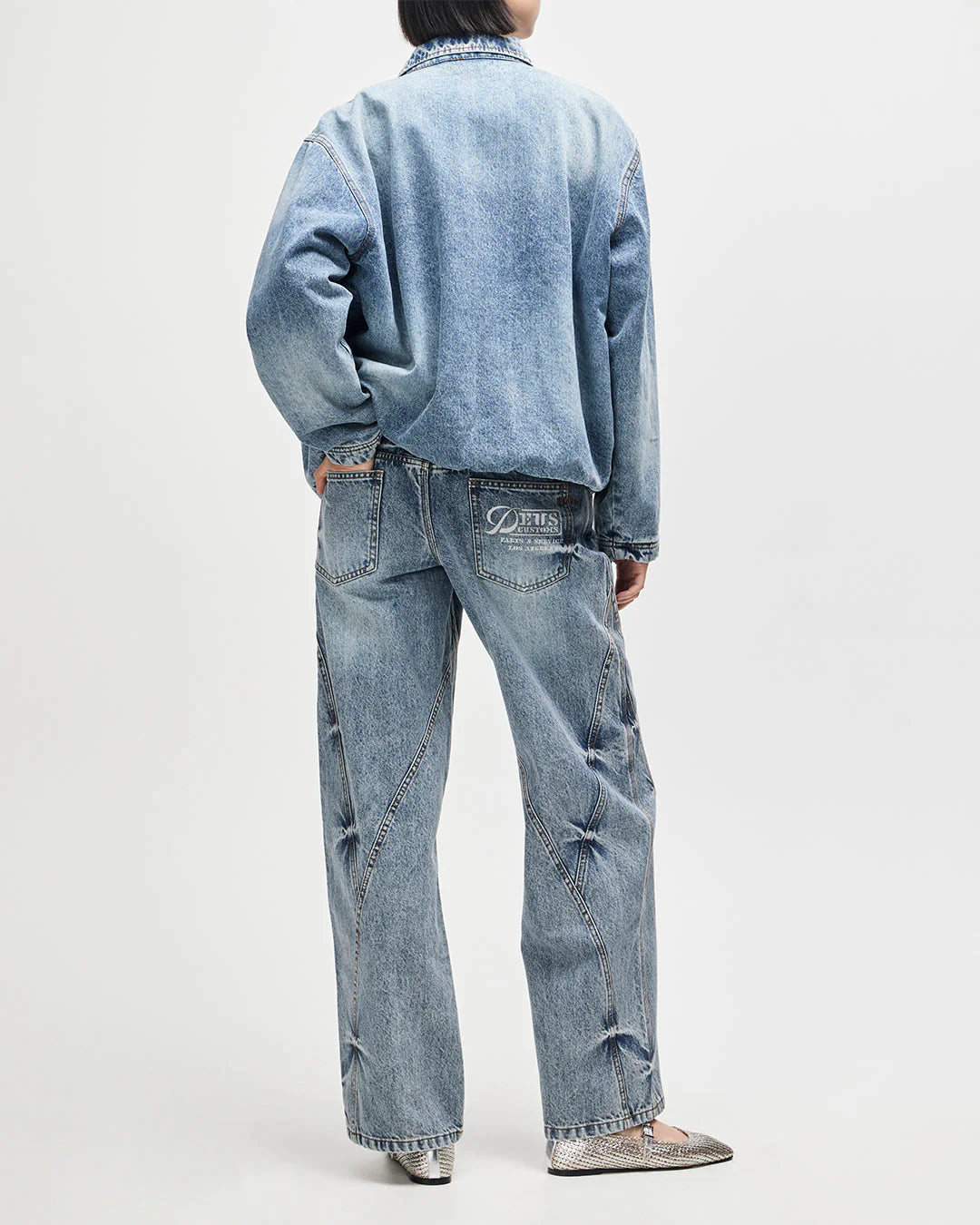 Grand Raid Denim Bomber Stonewash Indigo