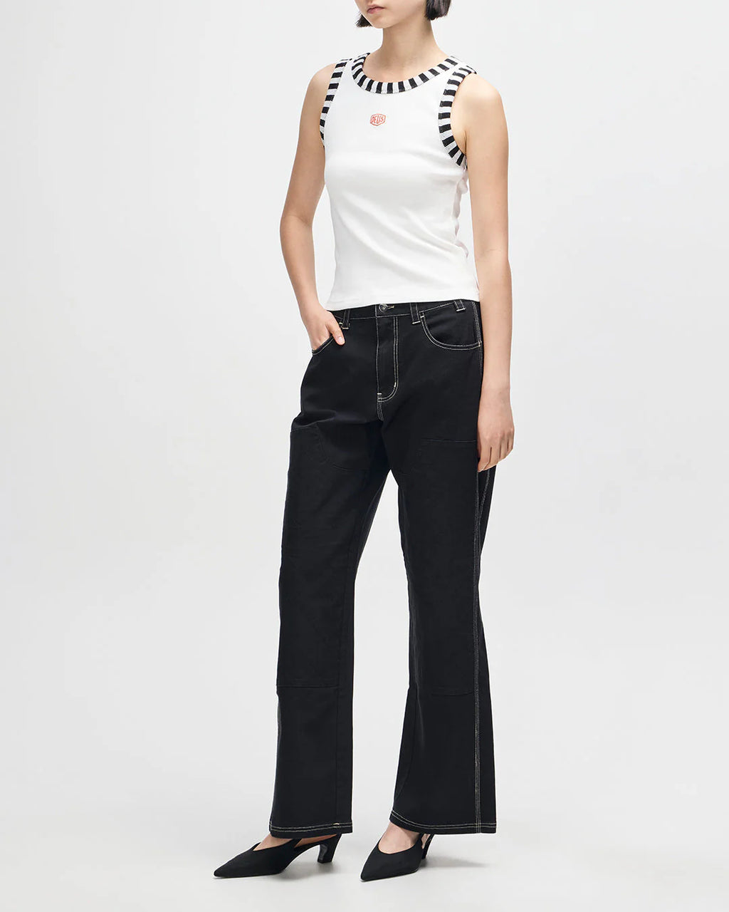 Rally Shield Tank Antique White