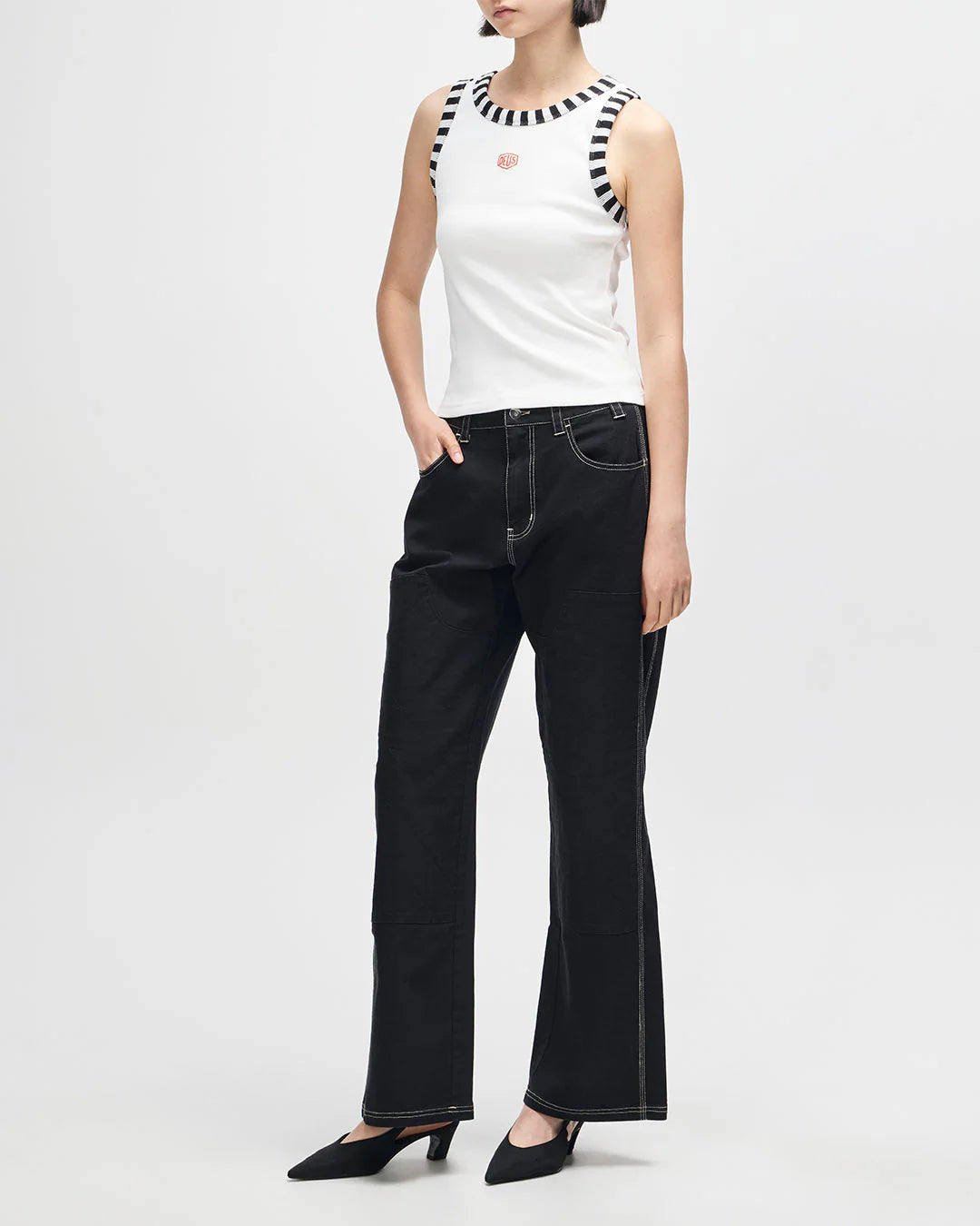 Rally Shield Tank Antique White