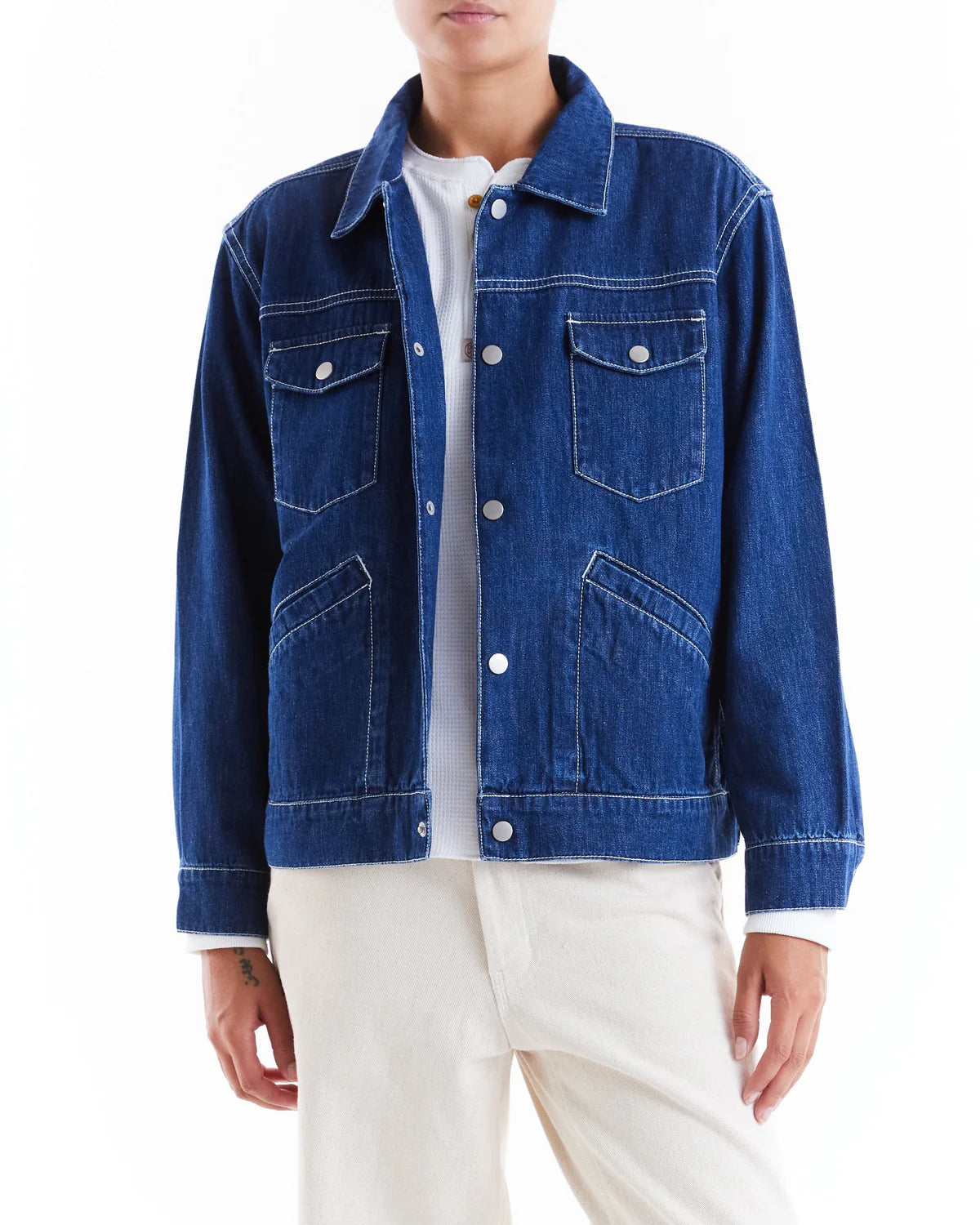 September Denim Jacket Dark Indigo