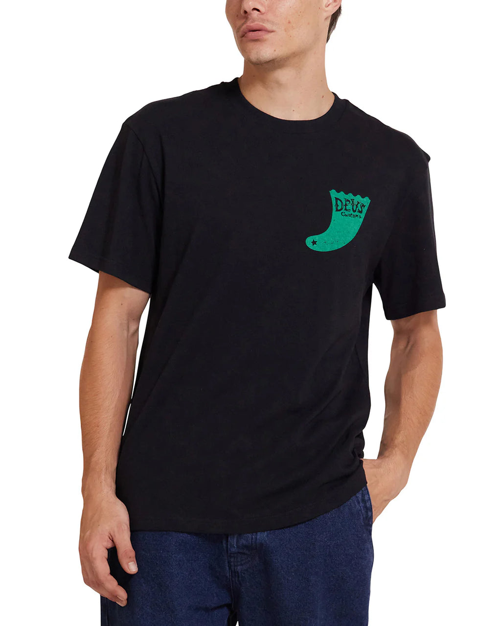 Single Fin Tee Black