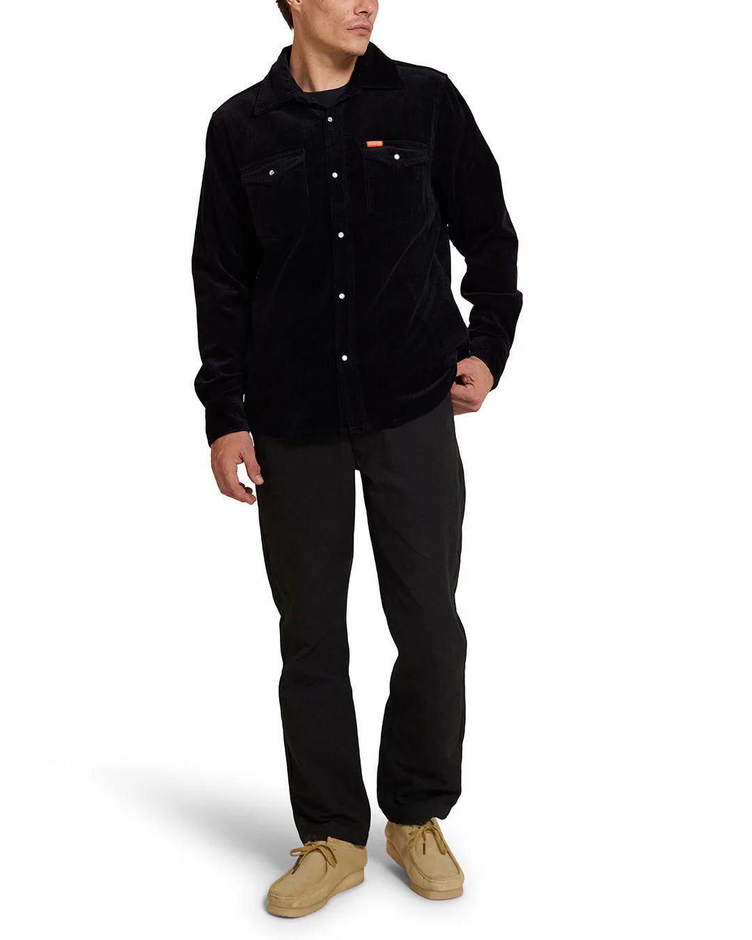 Western Cord Shirt Black