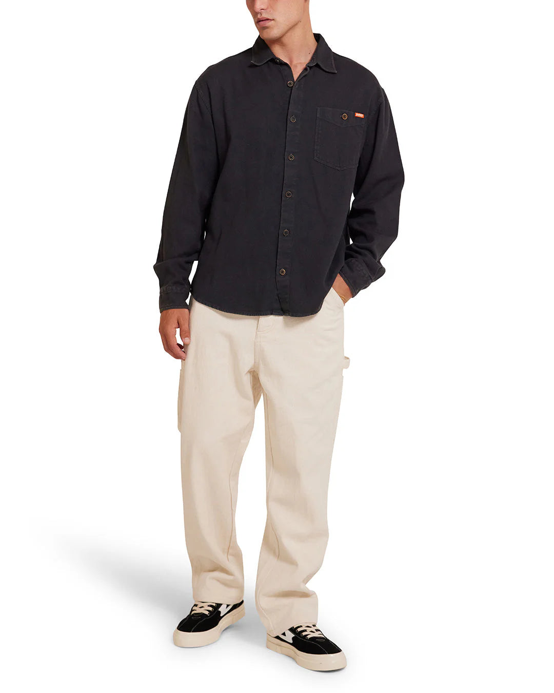 Keon Flannel Shirt Anthracite