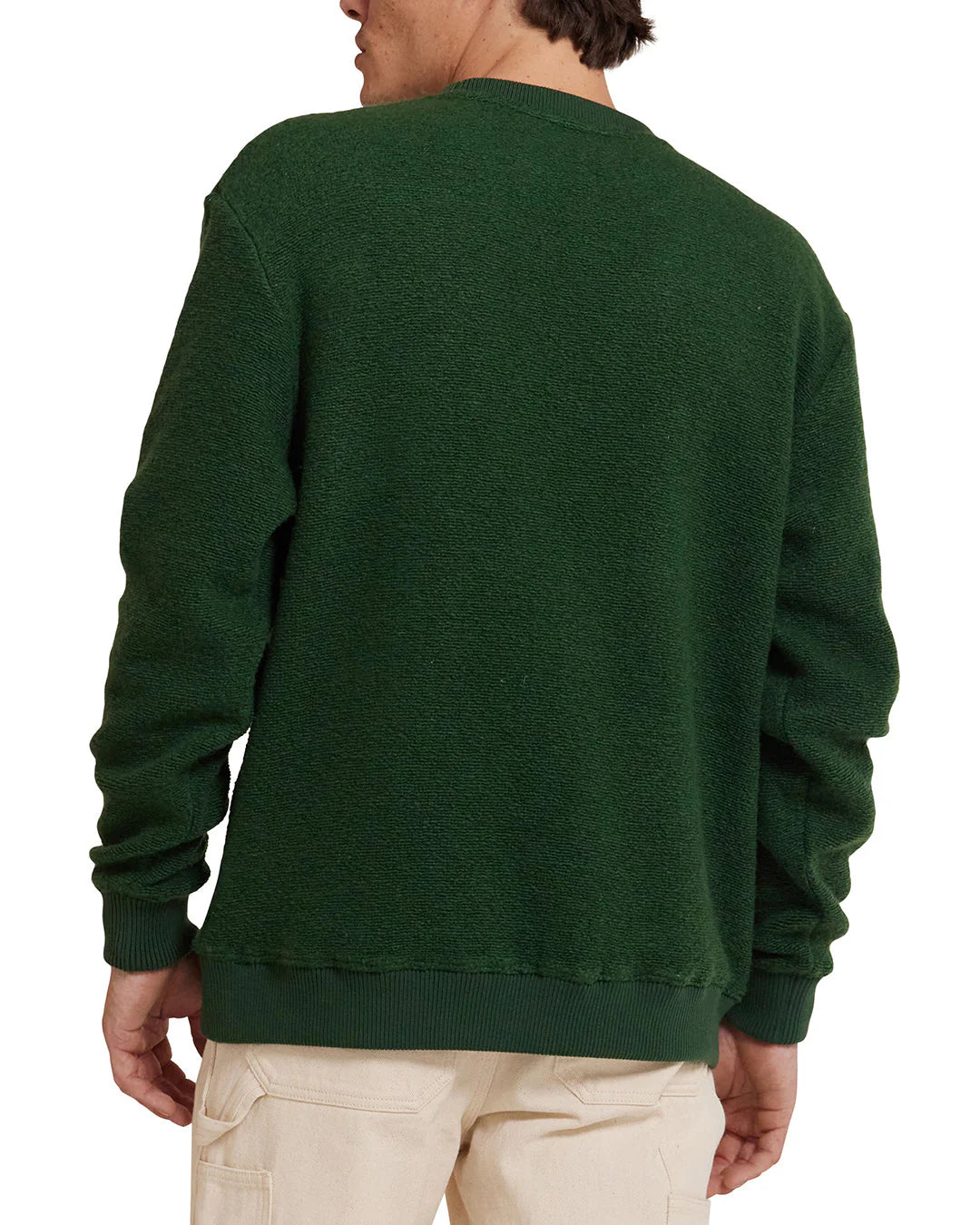 Reo Textured Fleece Forest Green