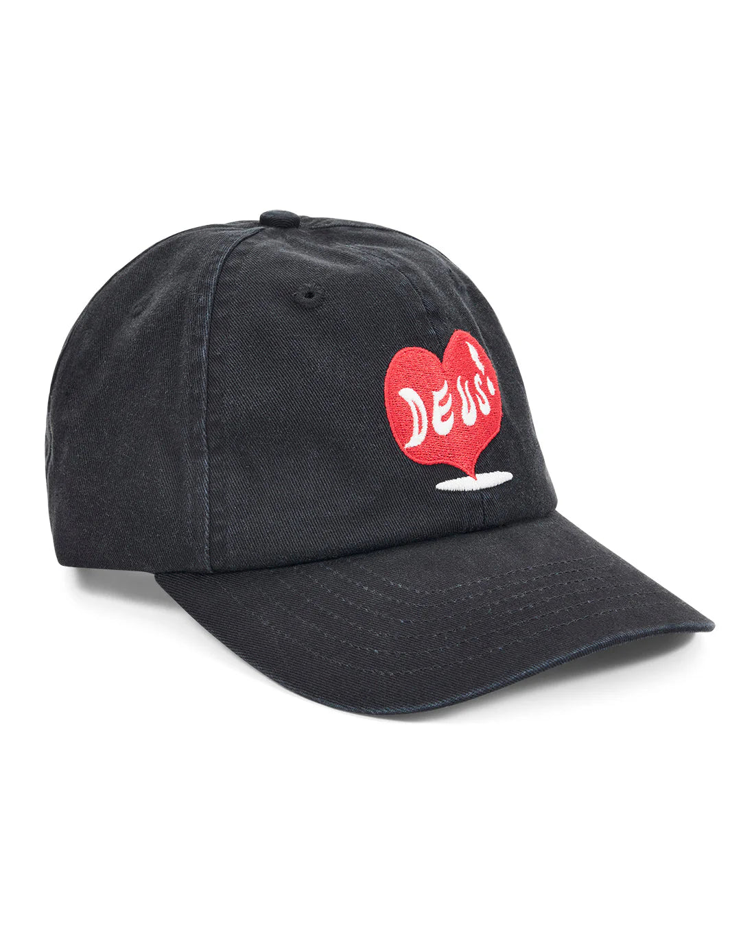 Deep Cut Dad Cap Black
