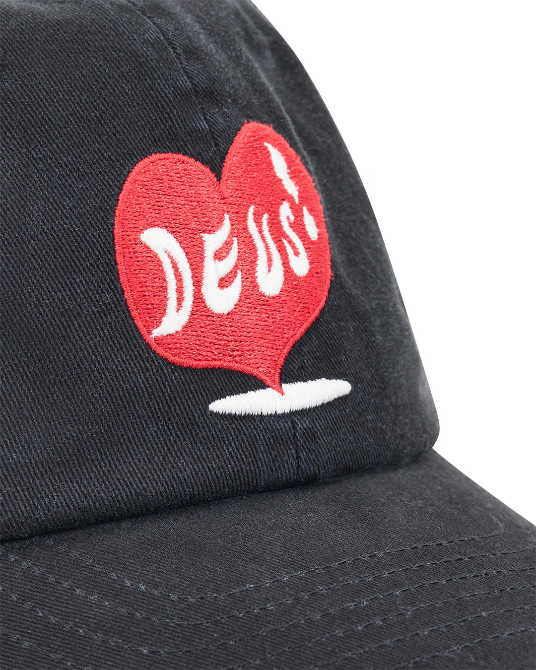 Deep Cut Dad Cap Black