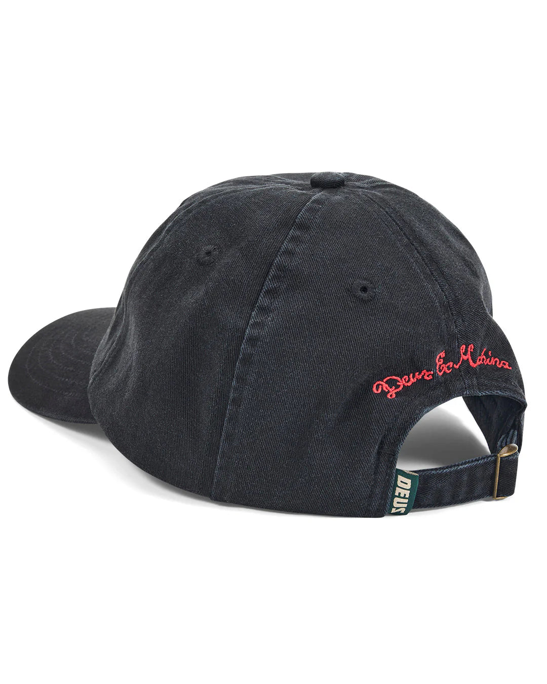 Deep Cut Dad Cap Black