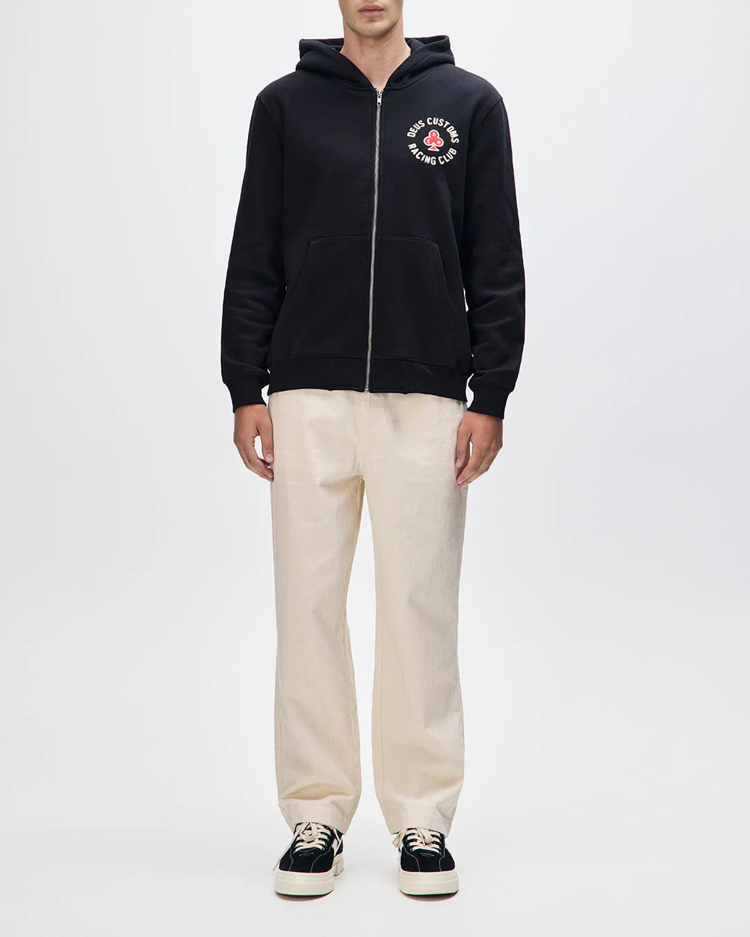 Basto Zip Hoodie Black