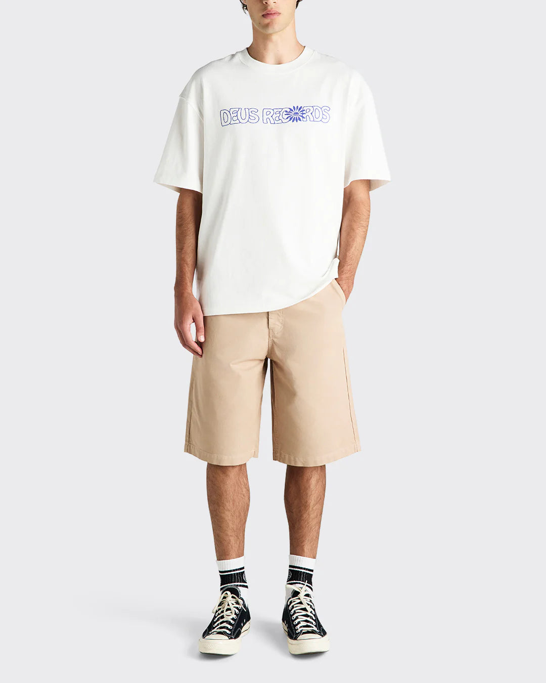 Big World Tee Vintage White