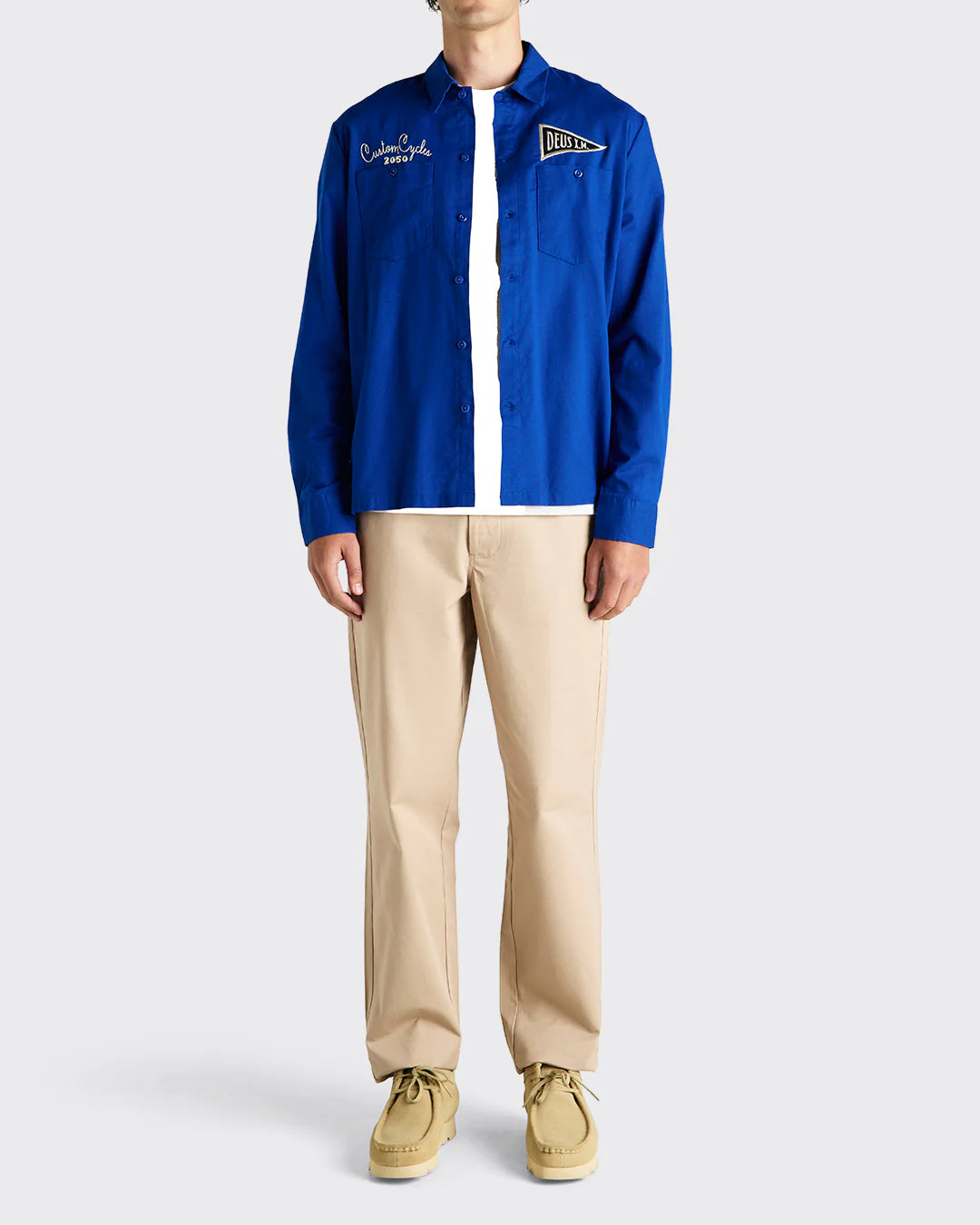 Forecourt Ls Shirt Classic Blue