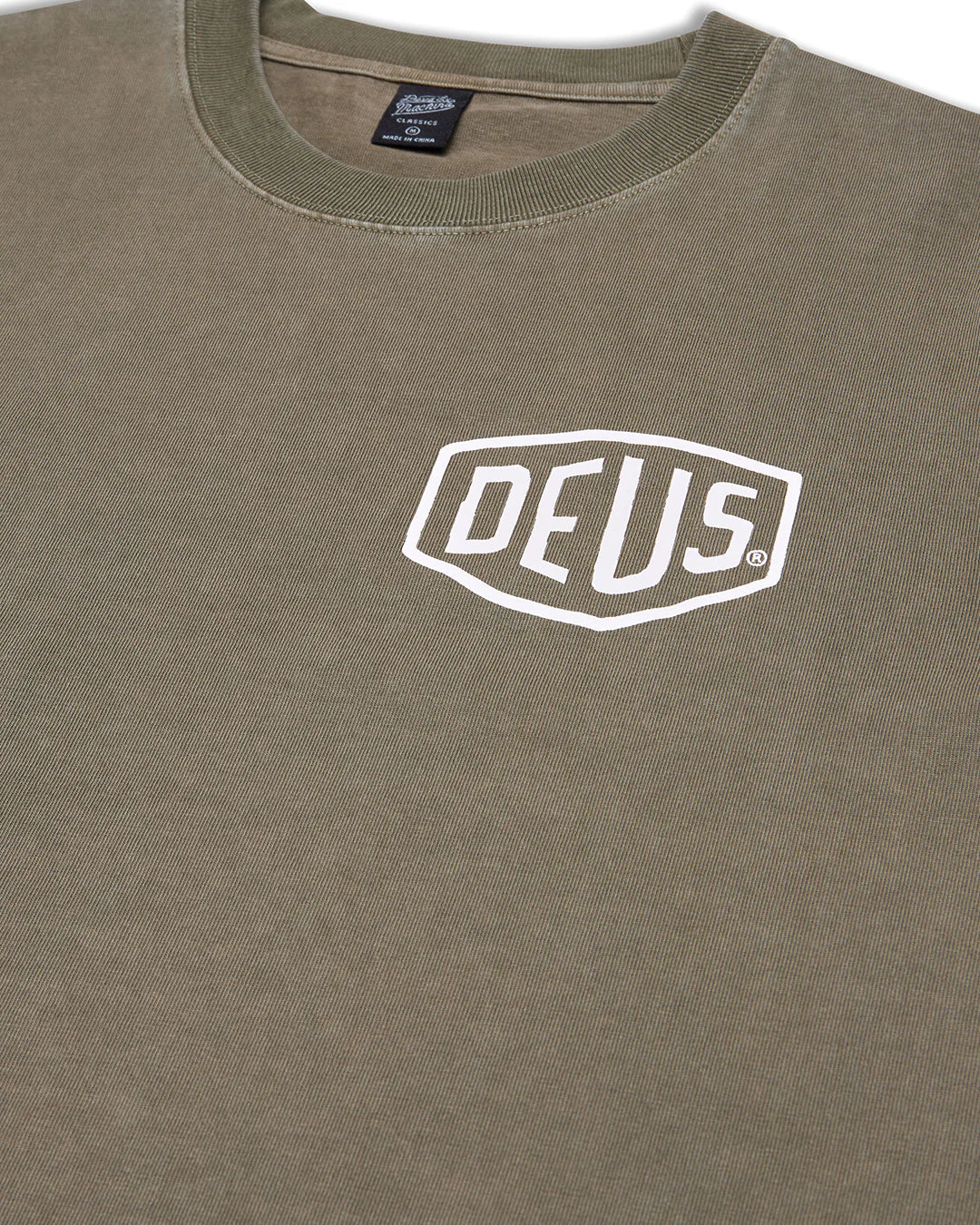 Garment Dyed Shield Tee Lichen Green