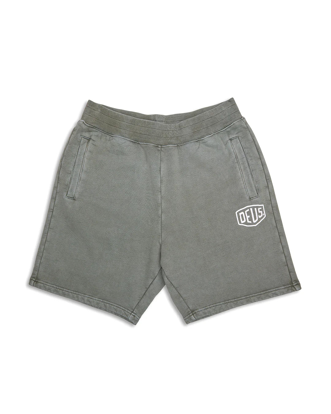 Garment Dyed Track Short Lichen Green