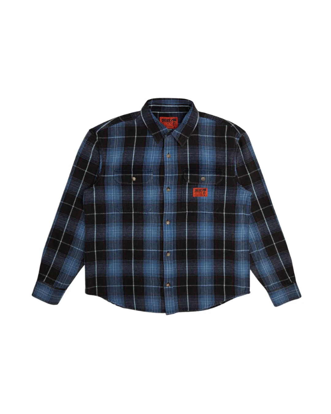 Too Busy To Work Shirt Blue Check