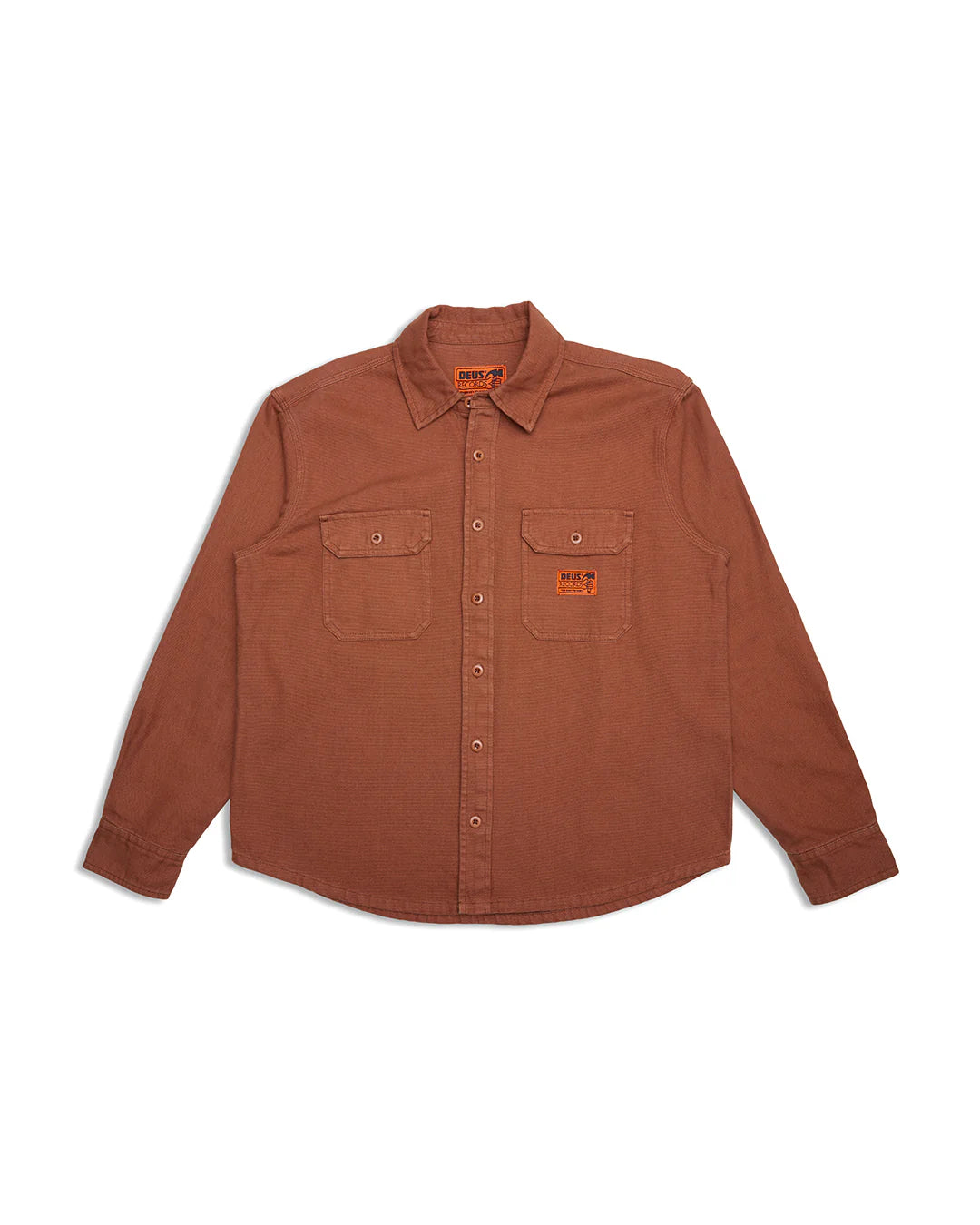 Too Busy Canvas Shirt Toffee Brown