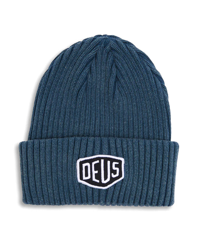 Garment Dyed Shield Beanie Atlantic Deep