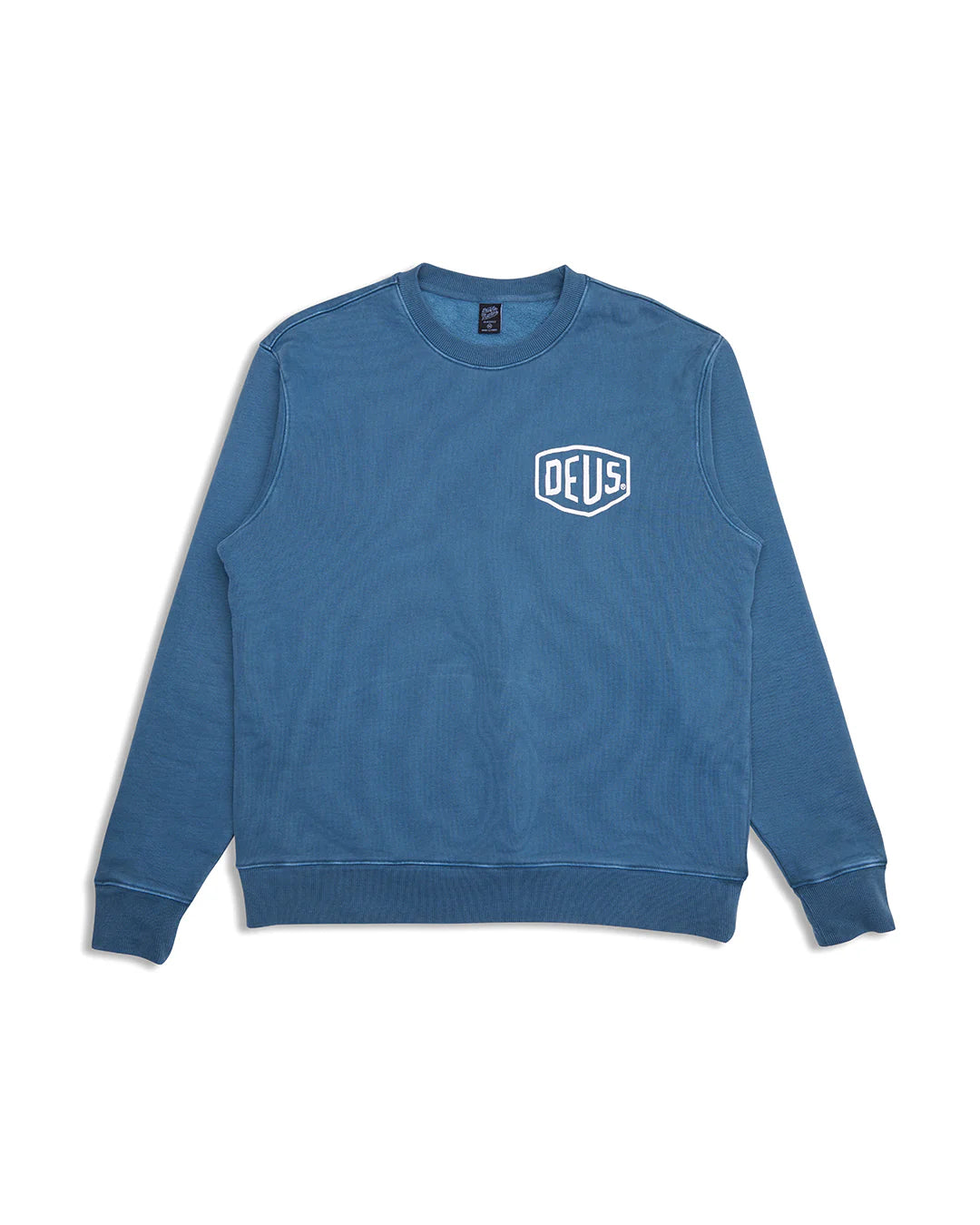 Garment Dyed Shield Crew Atlantic Deep