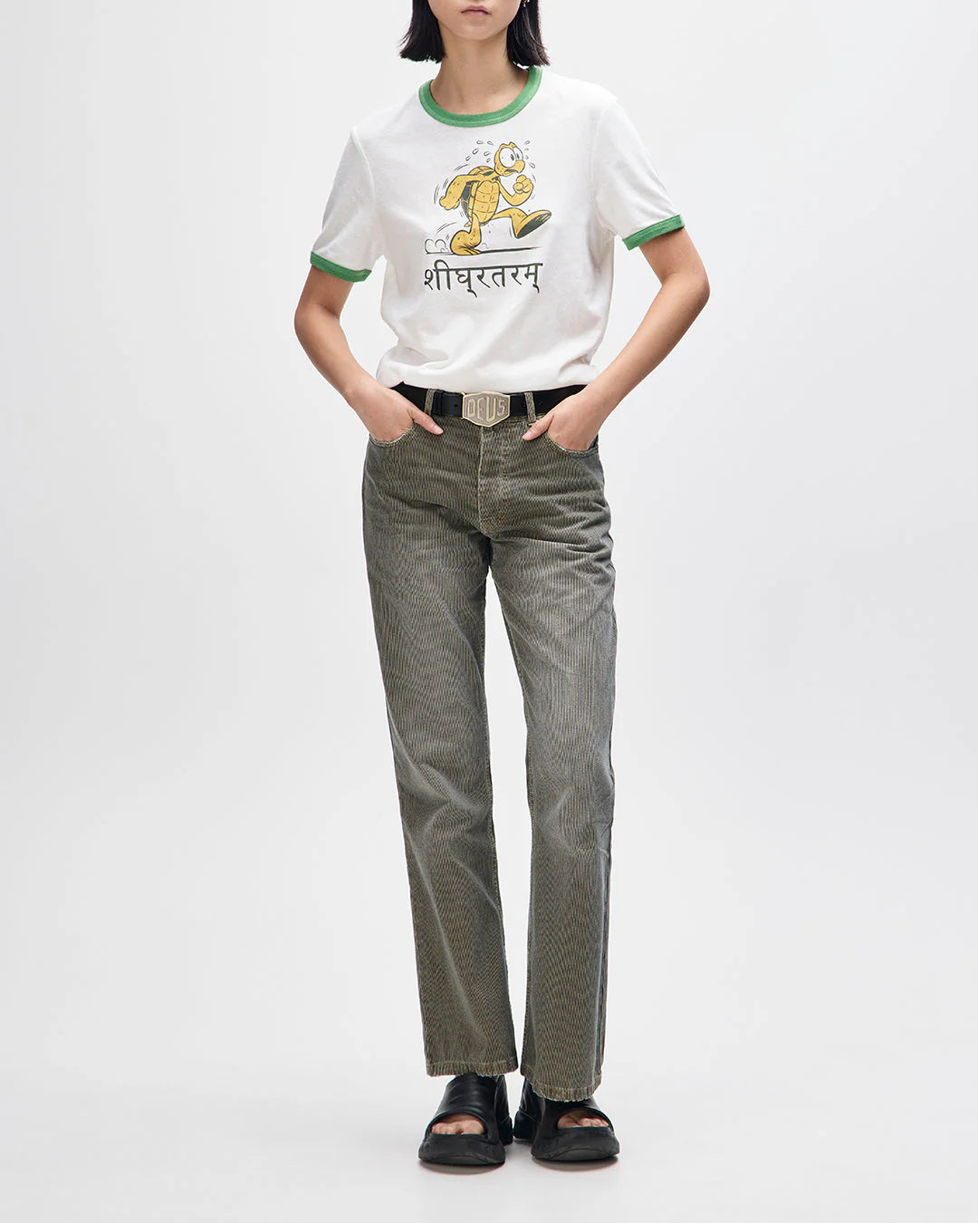 Faster Tee Dirty White