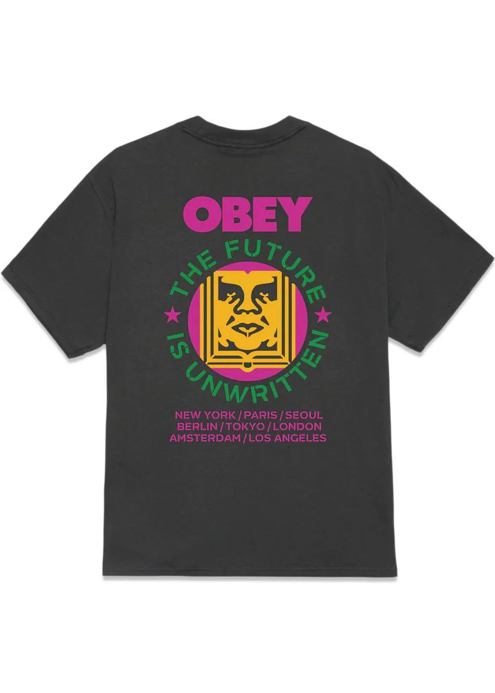OBEY FUTURE UNWRITTEN T-SHIRT BLACK