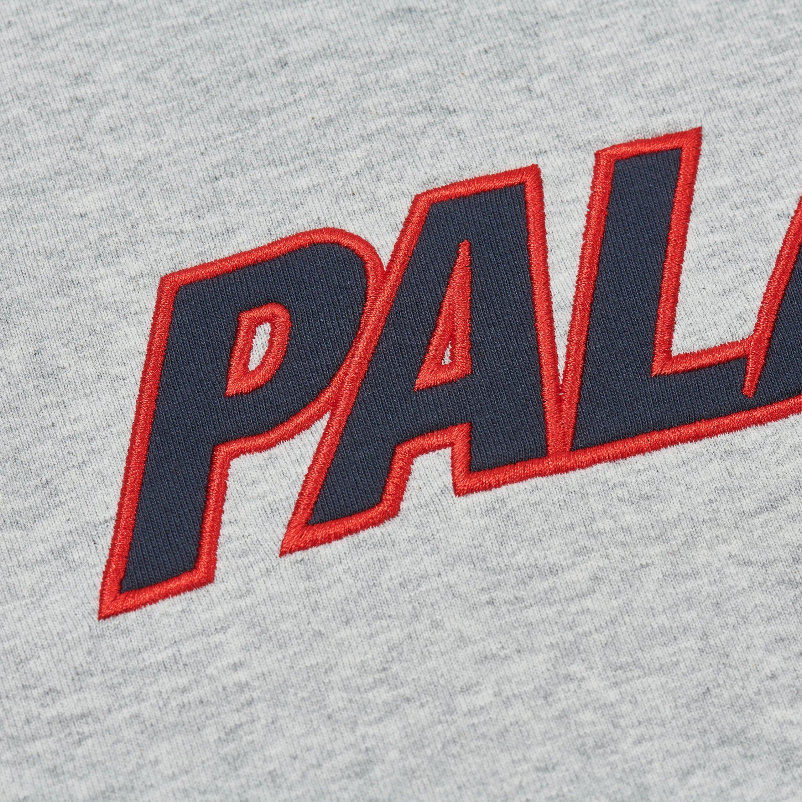 HEAVY FONT T-SHIRT GREY MARL