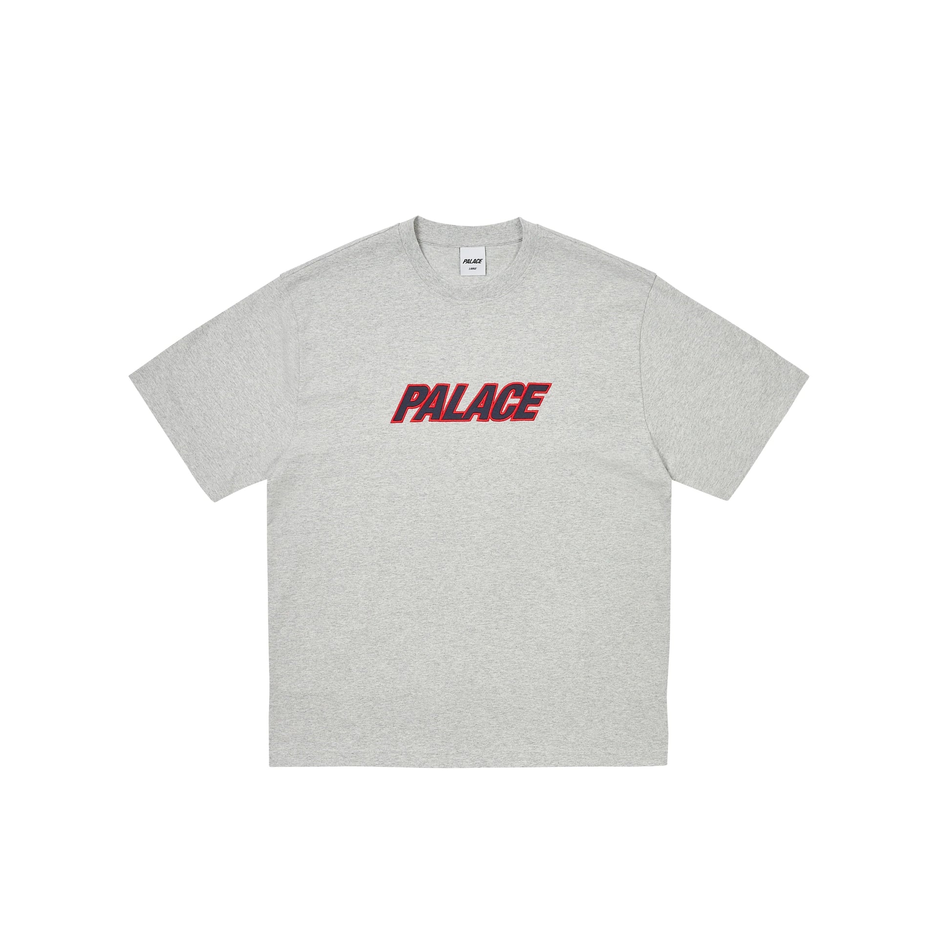 HEAVY FONT T-SHIRT GREY MARL