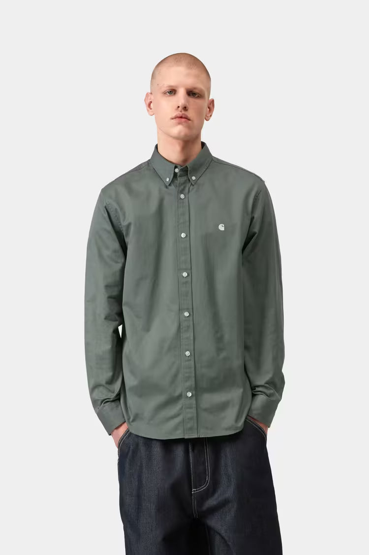 L/S Madison Shirt Velvet Green
