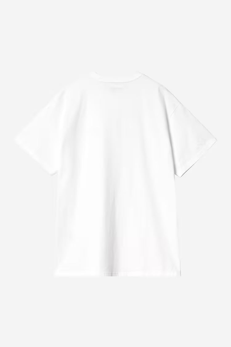 S/S Script Embroidery T-Shirt White / Black