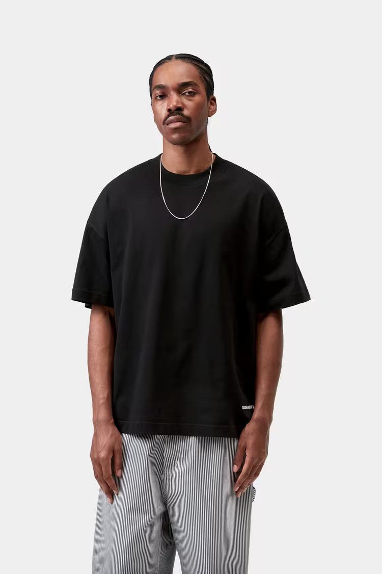 S/S Link Script T-Shirt Black