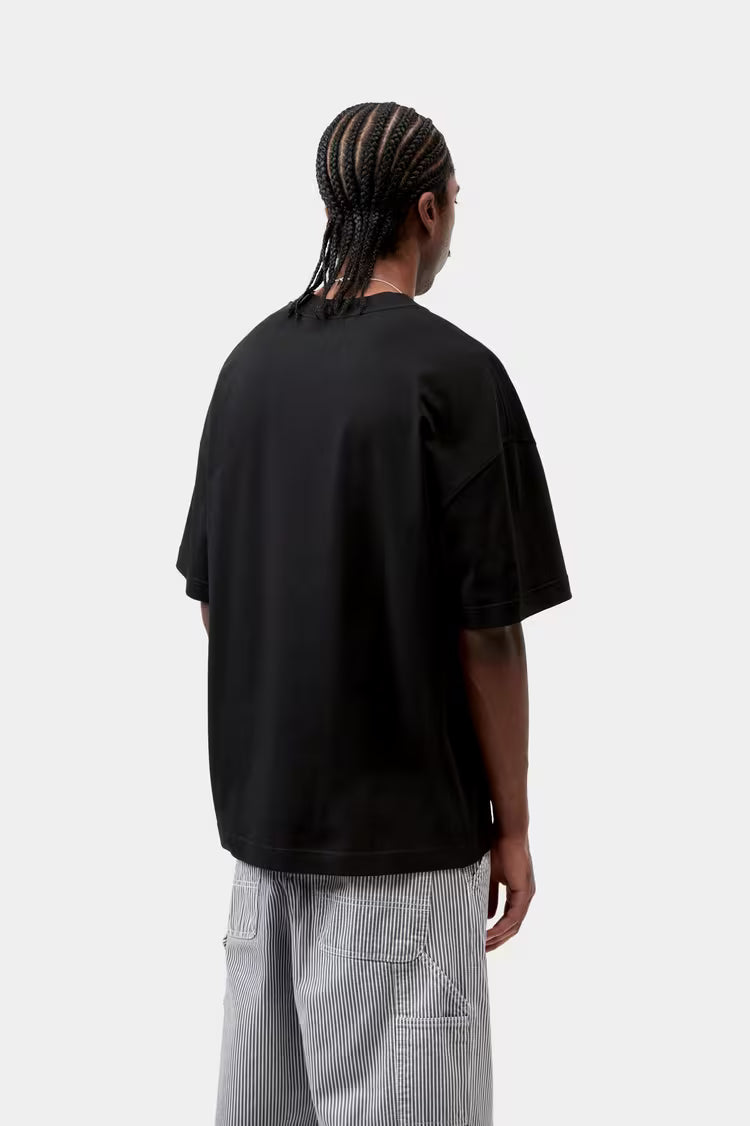 S/S Link Script T-Shirt Black