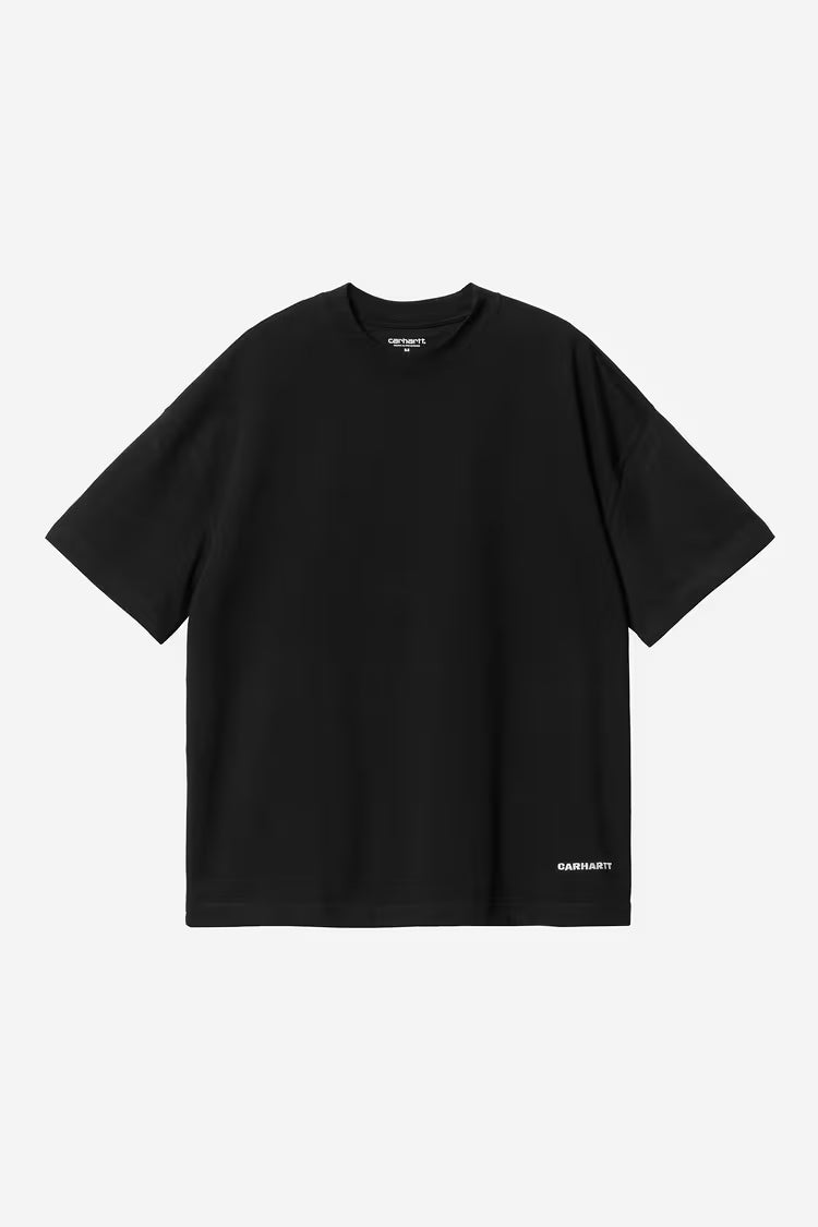 S/S Link Script T-Shirt Black