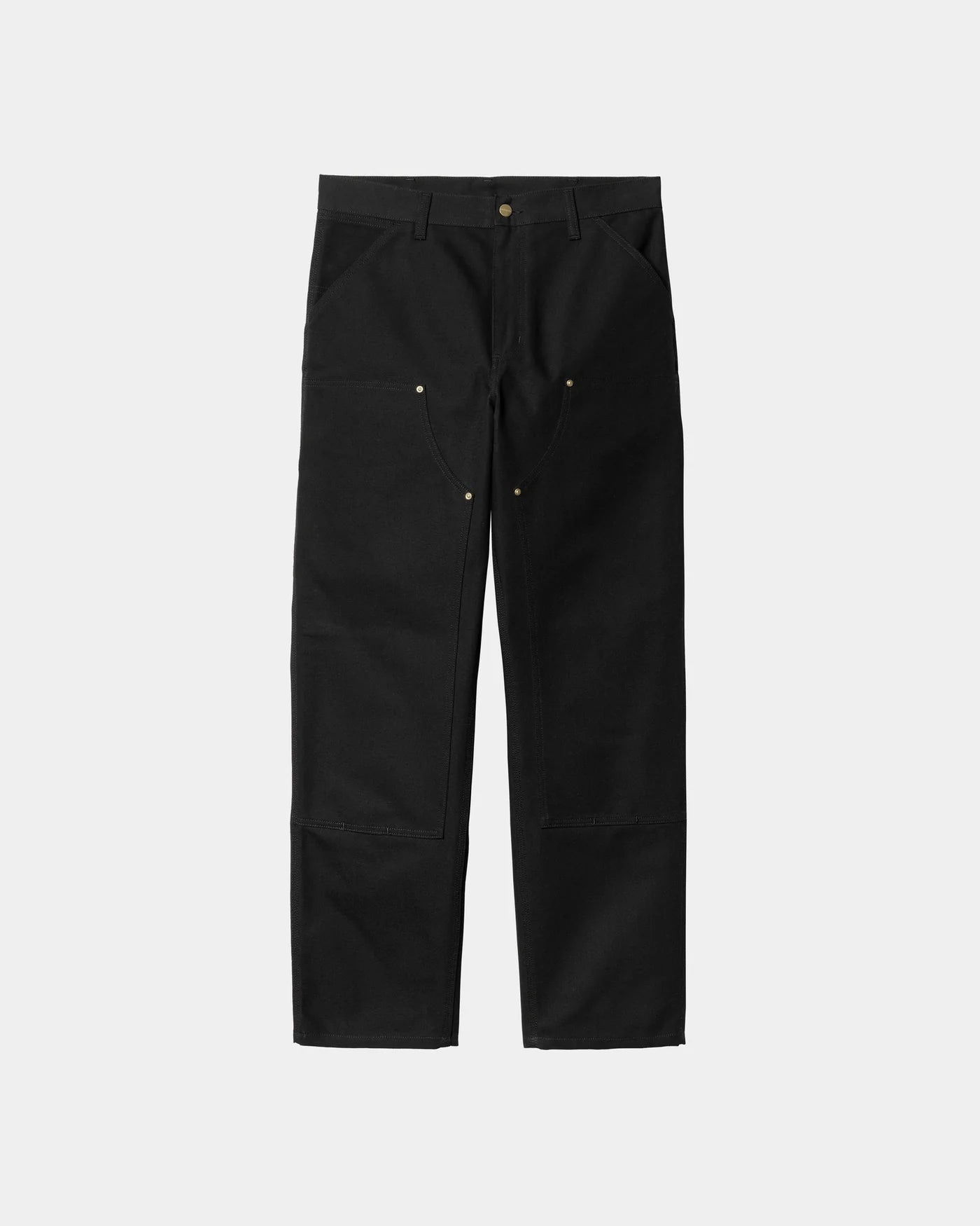 Double Knee Pant Black Rigid