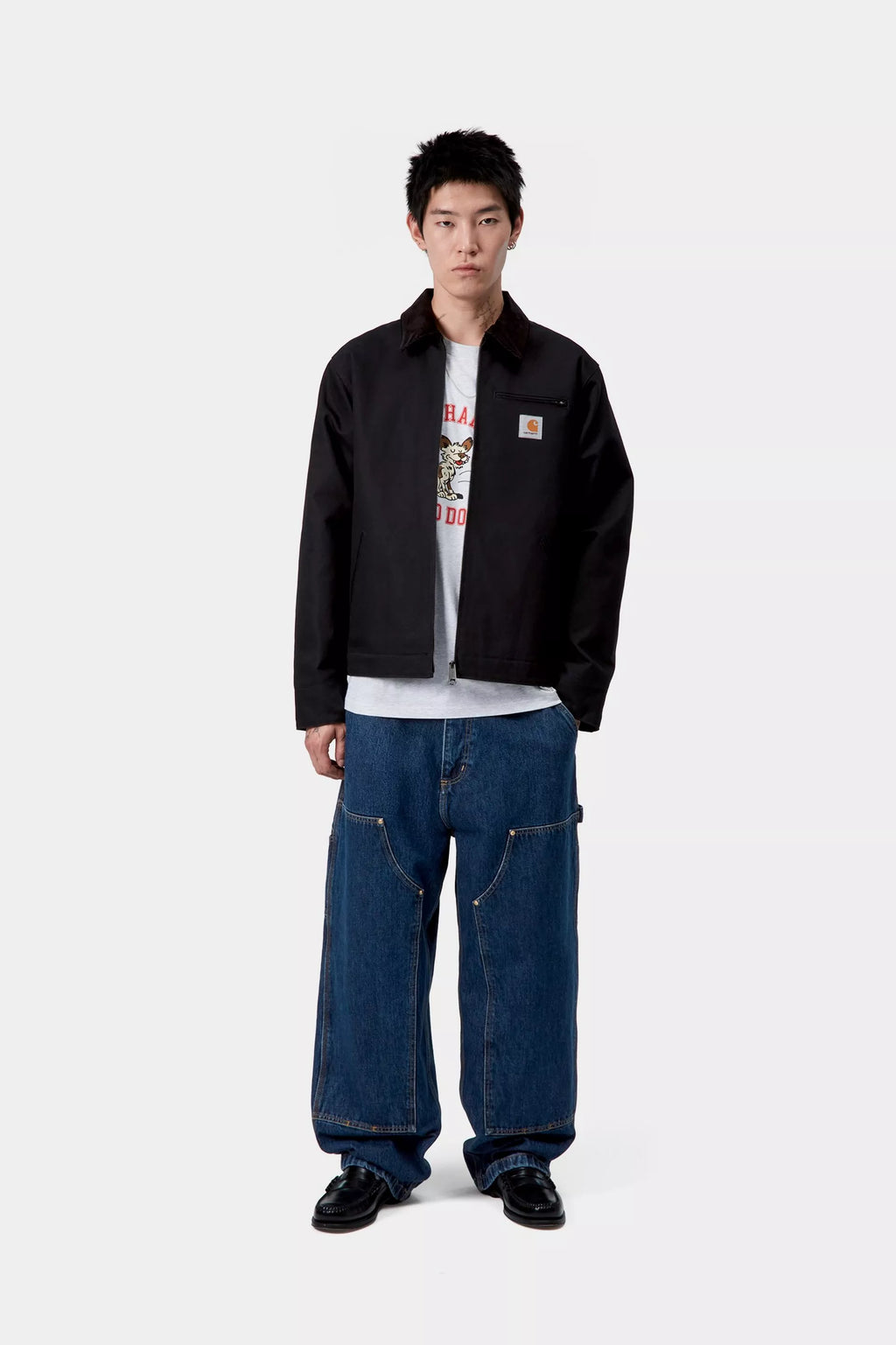 Nash Double Knee Pant Blue Stone washed