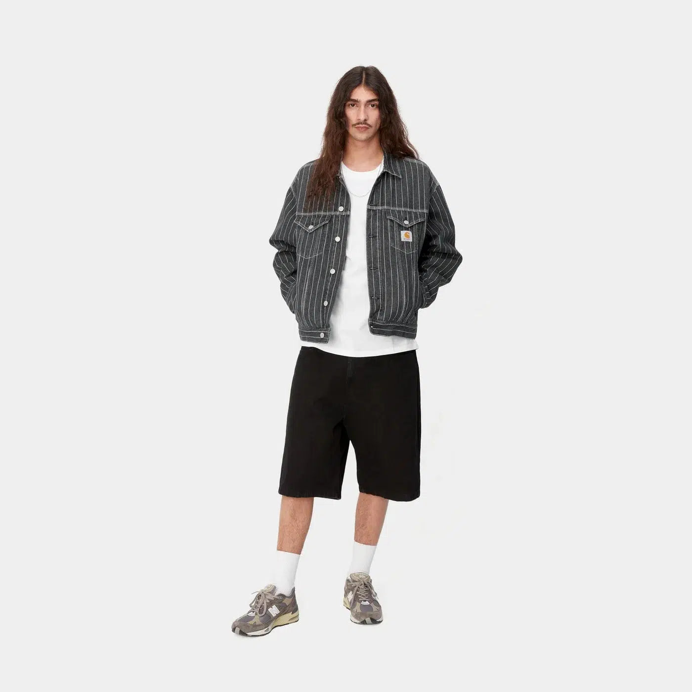 Orlean Jacket Orlean Stripe , Black / White