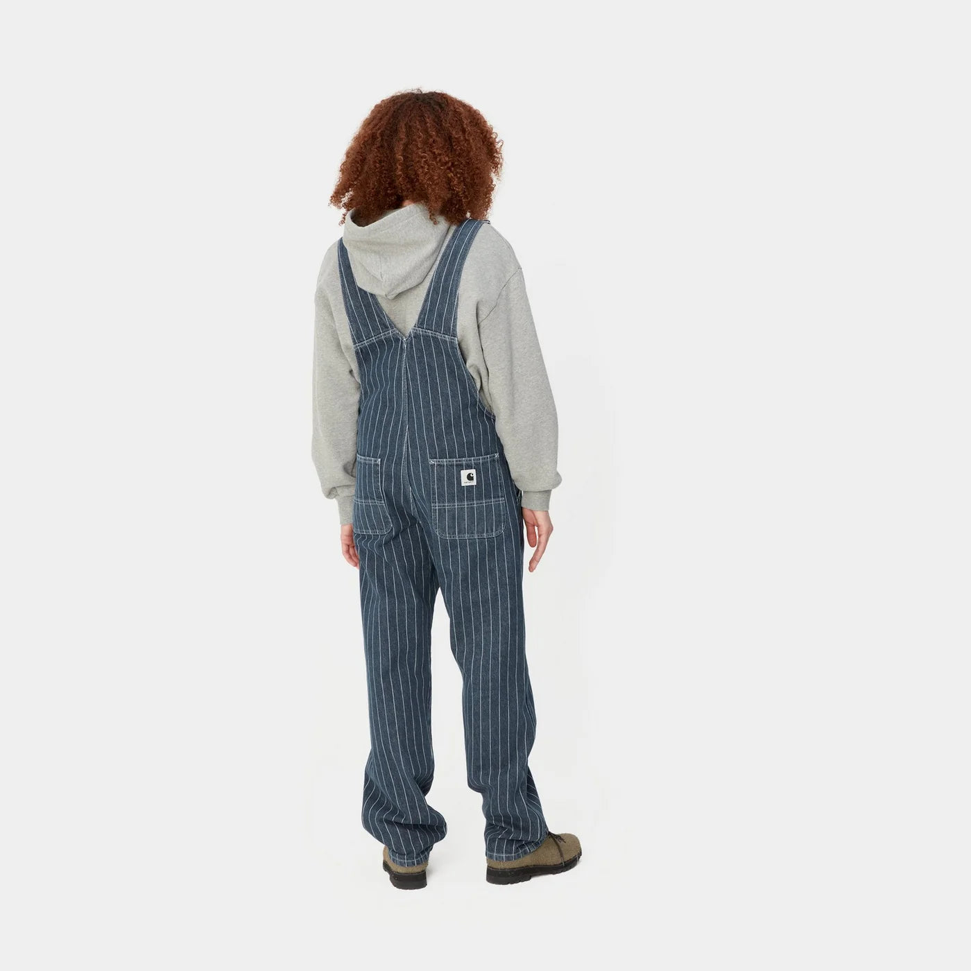 W' Orlean Bib Overall Straight Orlean Stripe Blue White