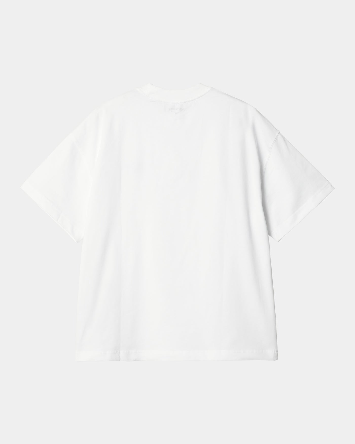 S/S Signature Script T-Shirt White / Dusty Ice