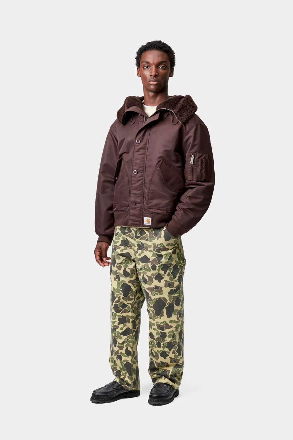 Duck Single Knee Pant Camo Duck, Green