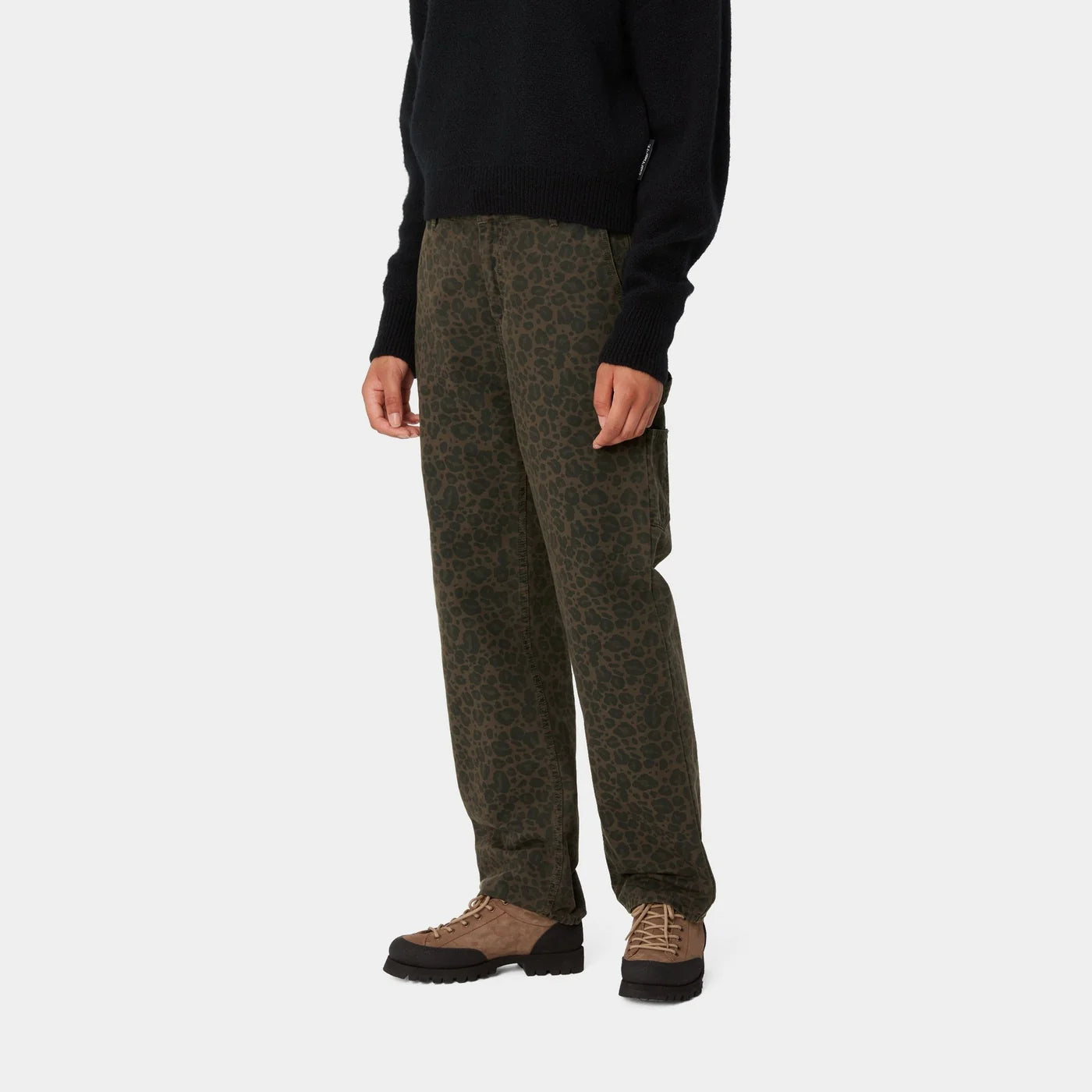 W' Leo Pierce Pant Straight Camo Leo, Tamarind / Office Green