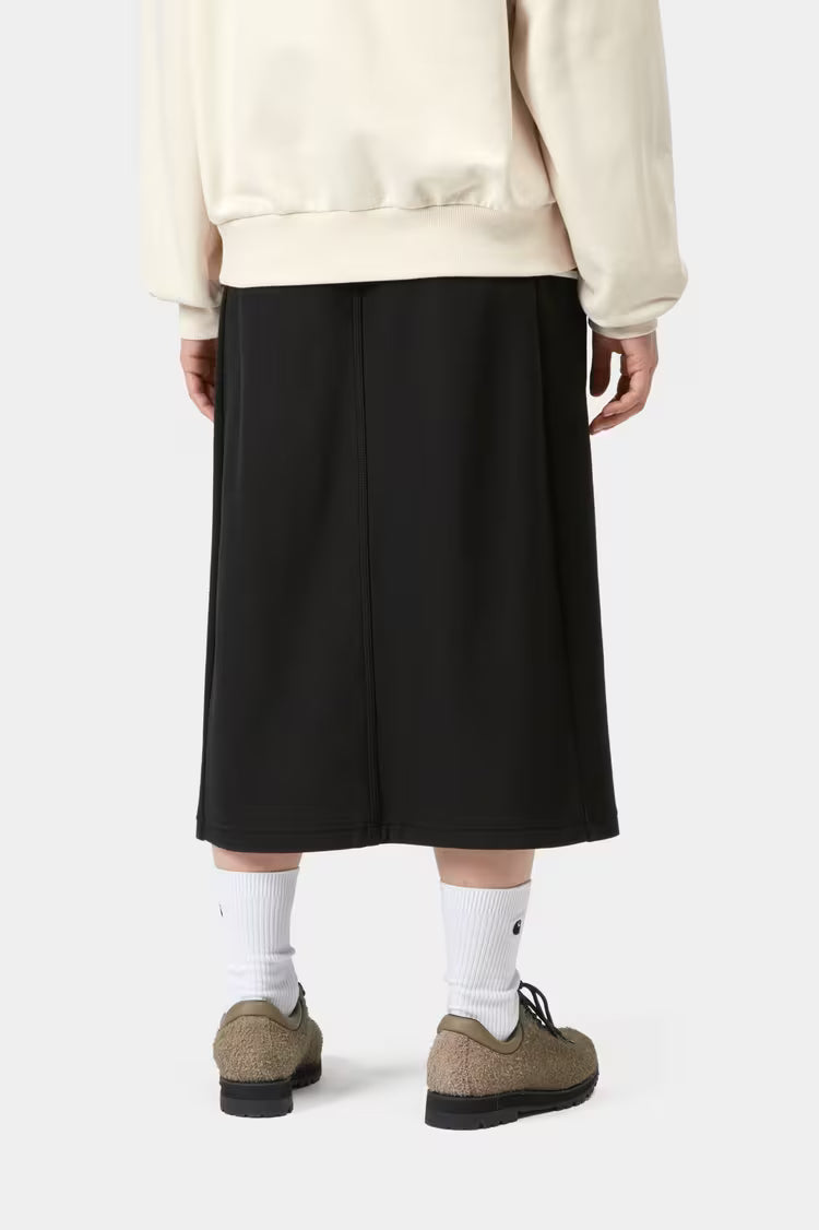 W' American Script Sweat Skirt Black