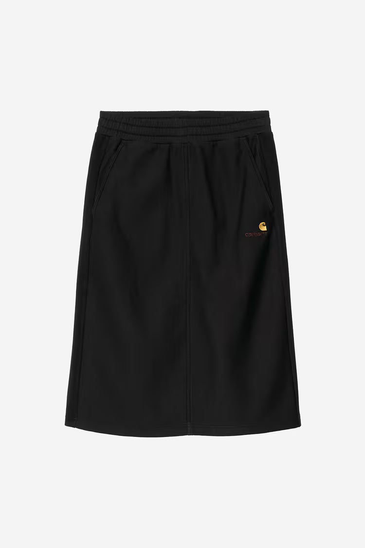 W' American Script Sweat Skirt Black