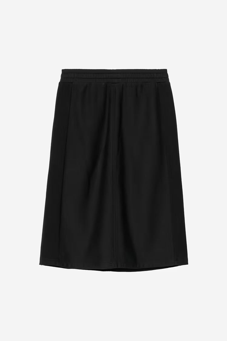 W' American Script Sweat Skirt Black
