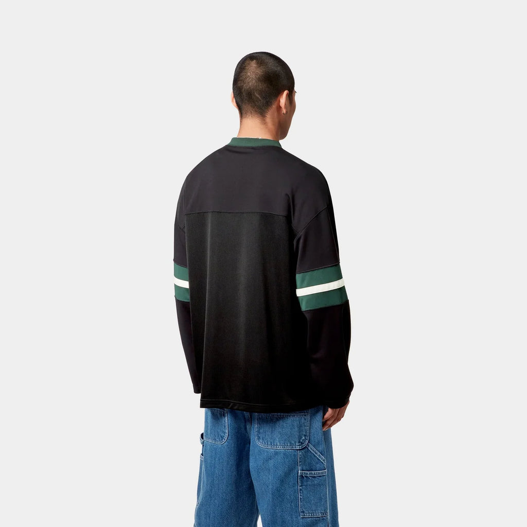 L/S Detroit Mesh T-Shirt black / green
