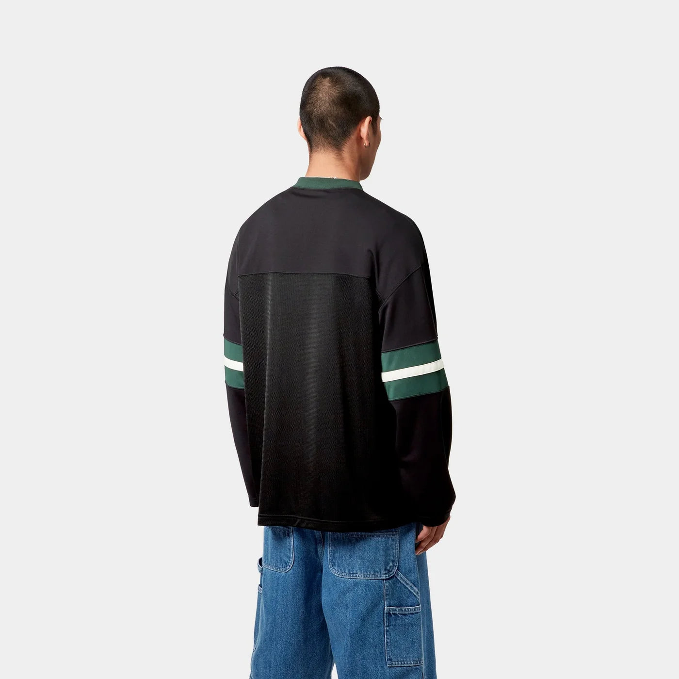 L/S Detroit Mesh T-Shirt black / green