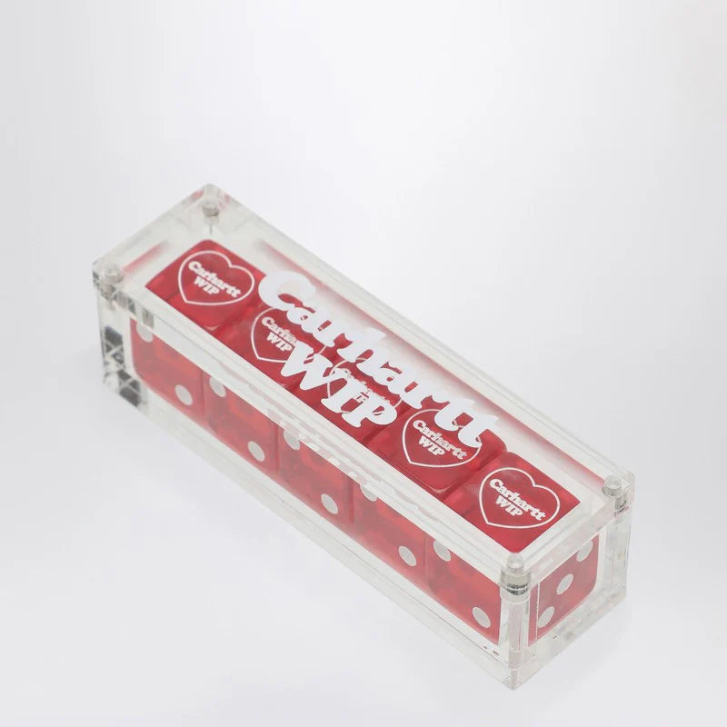 Heart Dice Set red