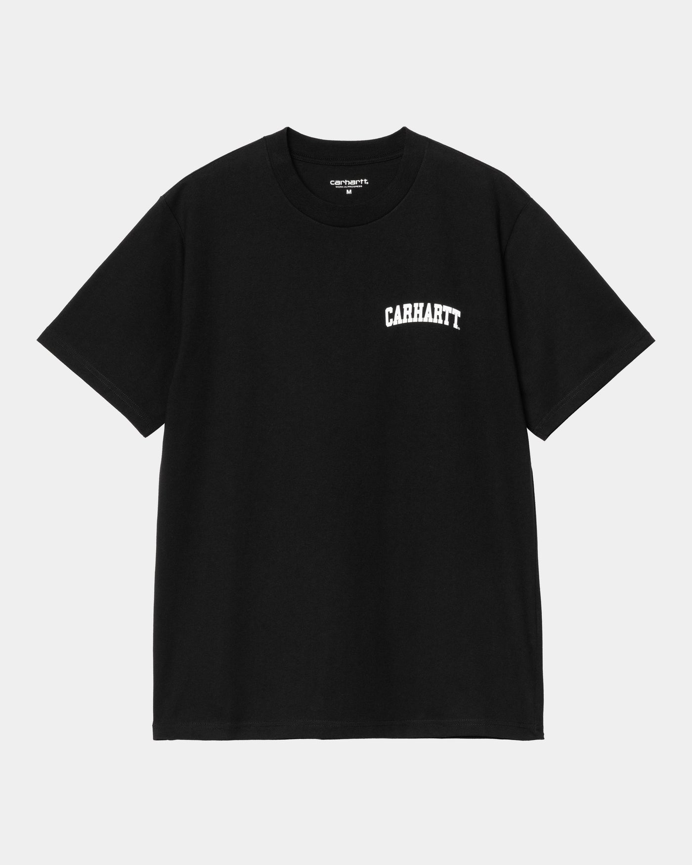 S/S University Script T-Shirt Black / White