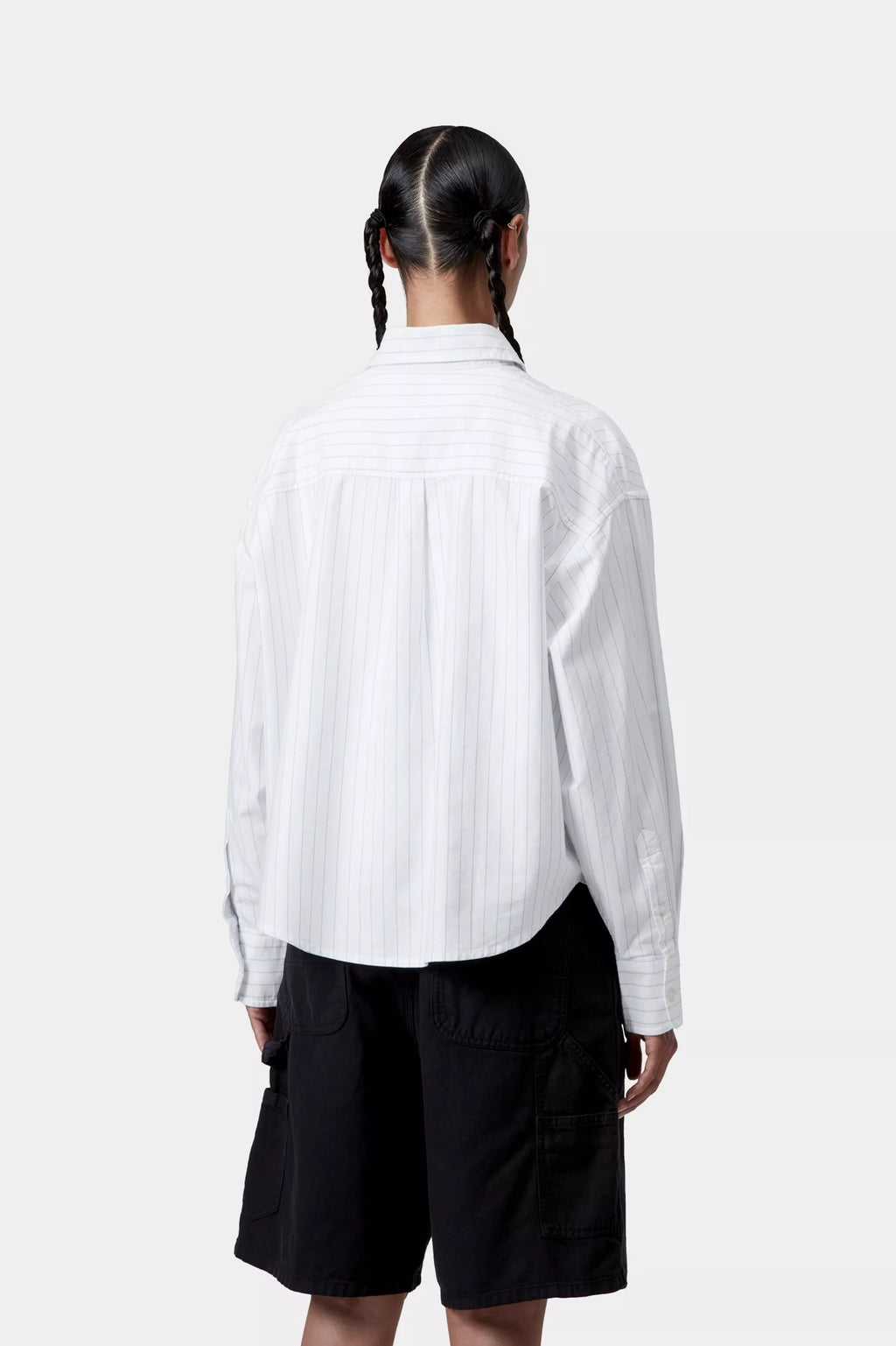 W' L/S Cassel Shirt Cassel Stripe, White / Bleach