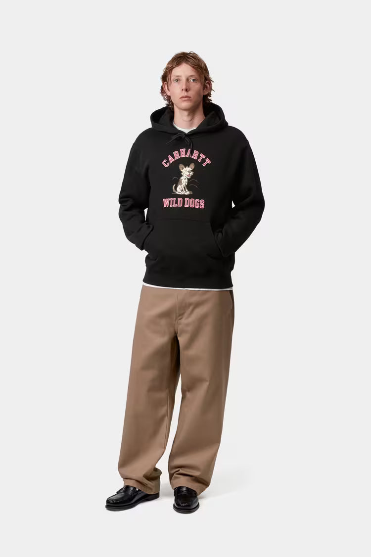 Hooded Wild Dog Sweat Black