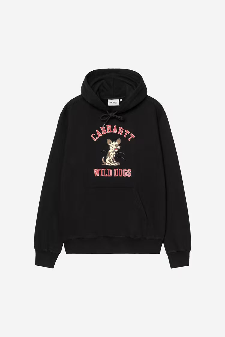 Hooded Wild Dog Sweat Black