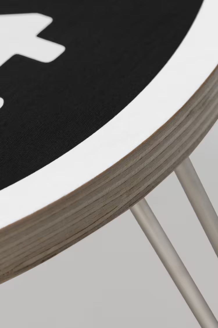 Heart Folding Table Precio Black / White