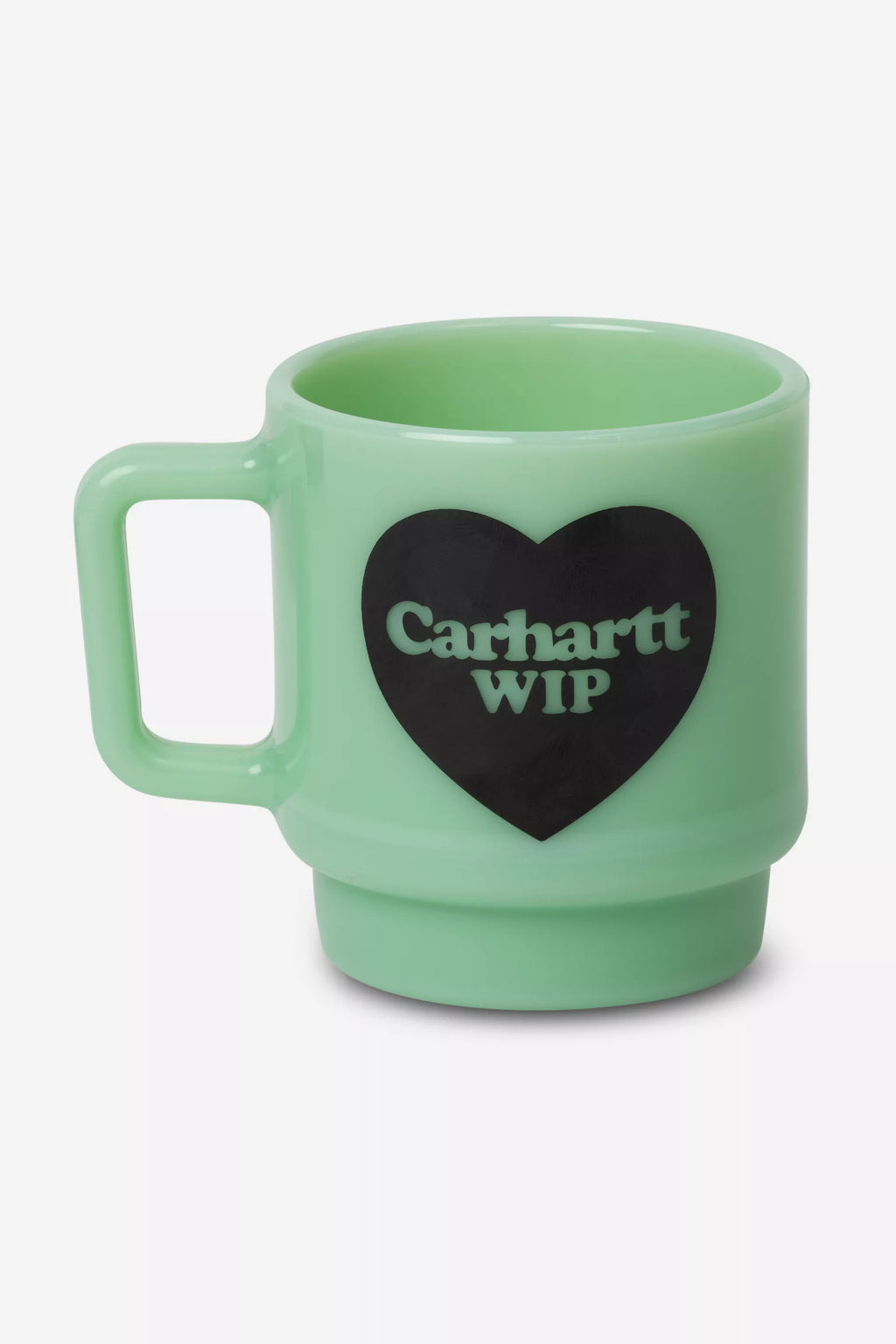 Heart Glass Mug Jade