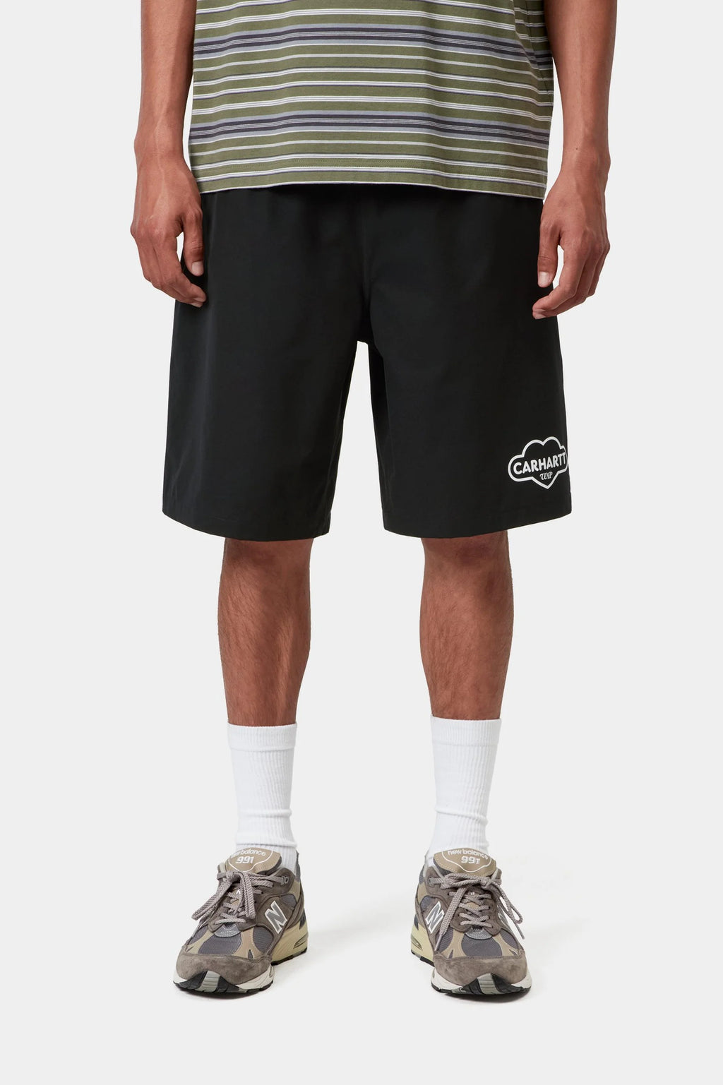 Cloud Heart Swim Trunks Black