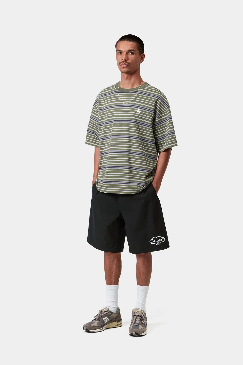 Cloud Heart Swim Trunks Black